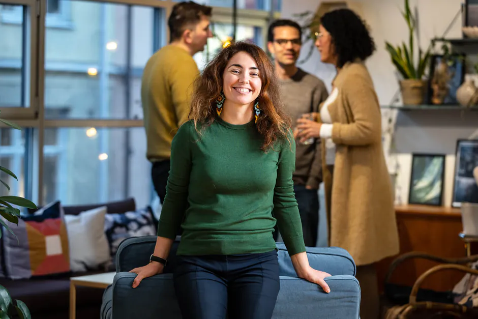 A person smiling